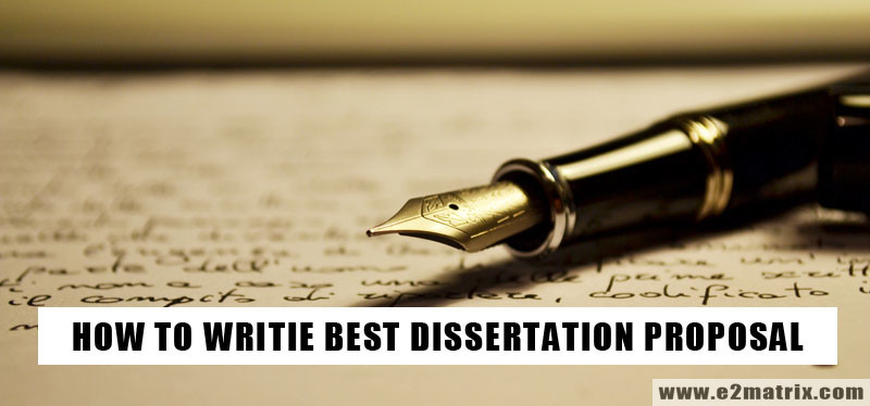 how to write a phd dissertation proposal