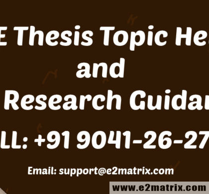 ME Thesis Topic Help and ME Research Guidance