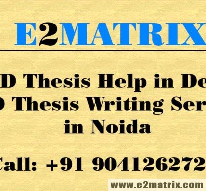 Phd thesis help delhi