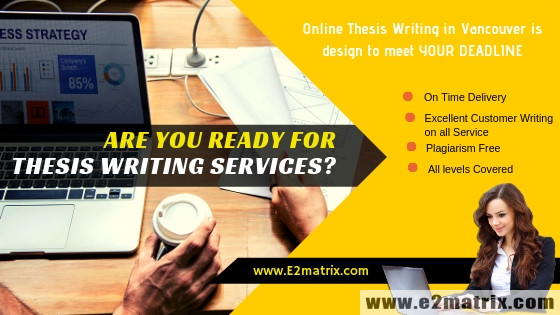 Thesis Writing Service in Vancouver, BC